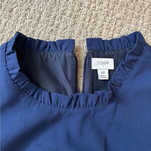 J.Crew Midnight Blue Ruffle Dress